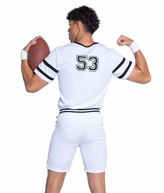 PB162, Playboy Football Touchdown Hunk Costume Back View