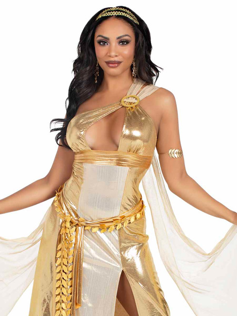 LA87244, Golden Goddess Costume By Leg Avenue