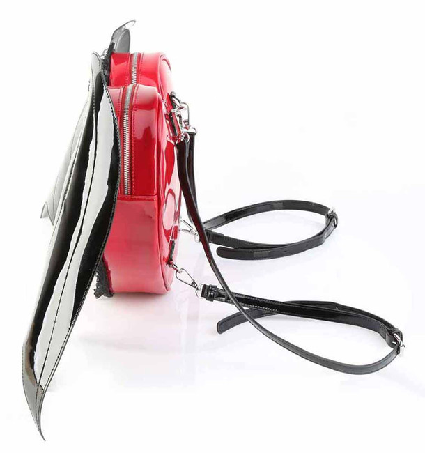 Demonia HB-214, Heart Shaped Backpack with Batwing