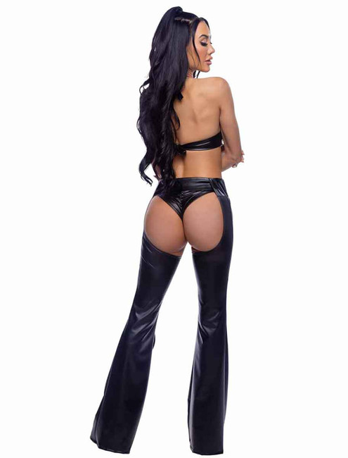 R-6691, Pleather Chap View With Set R-6690 Back View