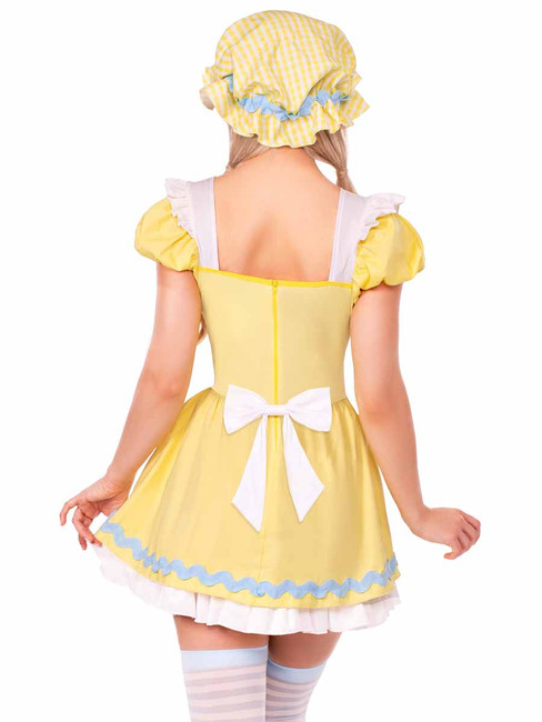 LA87271, Beary Cute Goldilocks Costume Back View