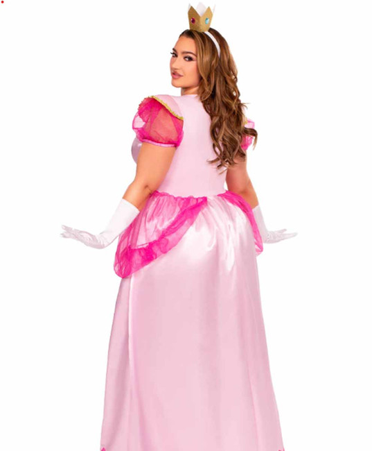 LA85461X, Classic Pink Princess Plus Size Costume Full Back View