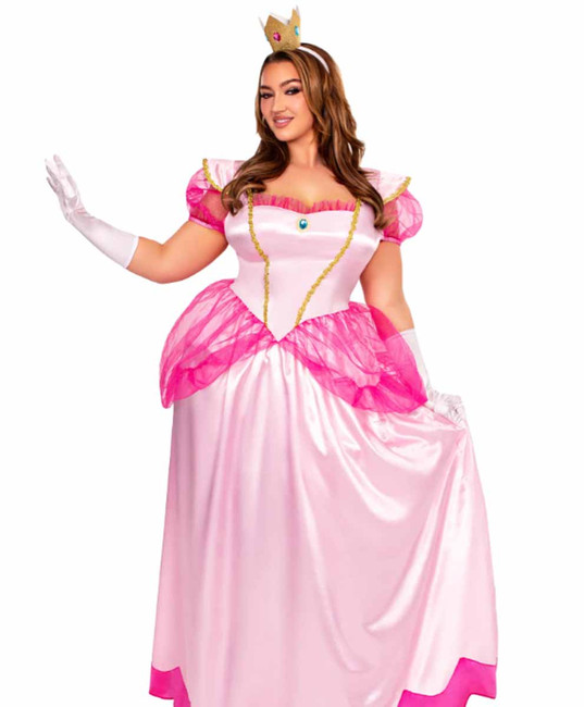 LA85461X, Classic Pink Princess Plus Size Costume Front View