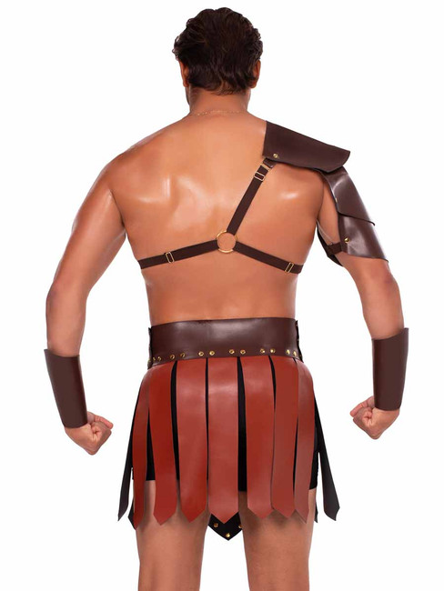 LA87311, Gladiator Men's Costume Back View LA87311, Gladiator Men's Costume Back View