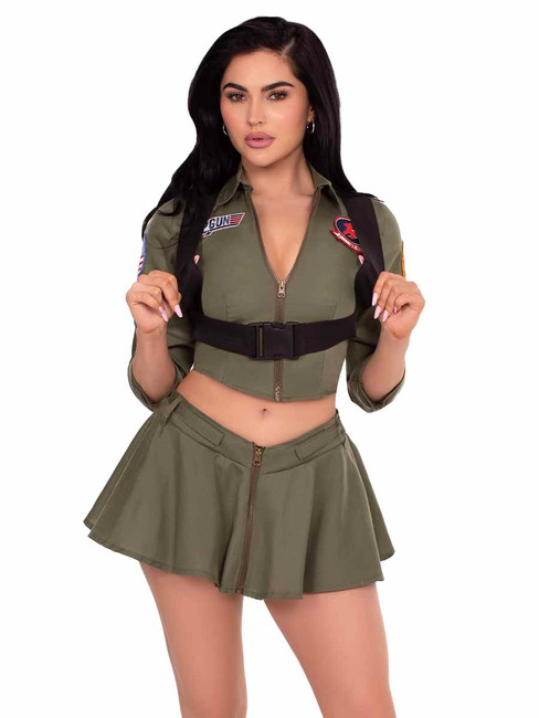 TG87316,  Top Gun Fighter Pilot Costume By Leg Avenue