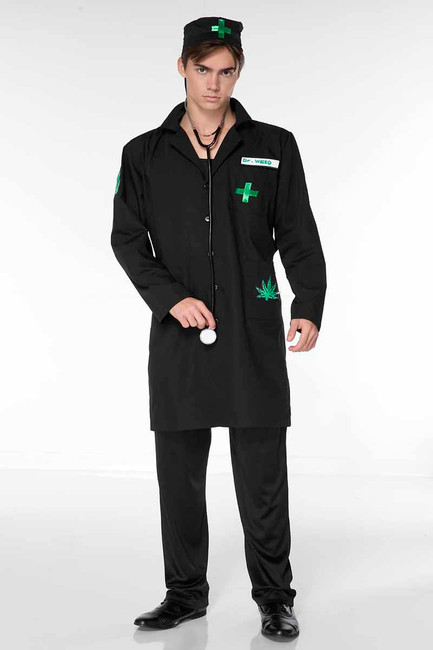 Music Legs ML-76608, Green Leaf Doctor Men's Costume