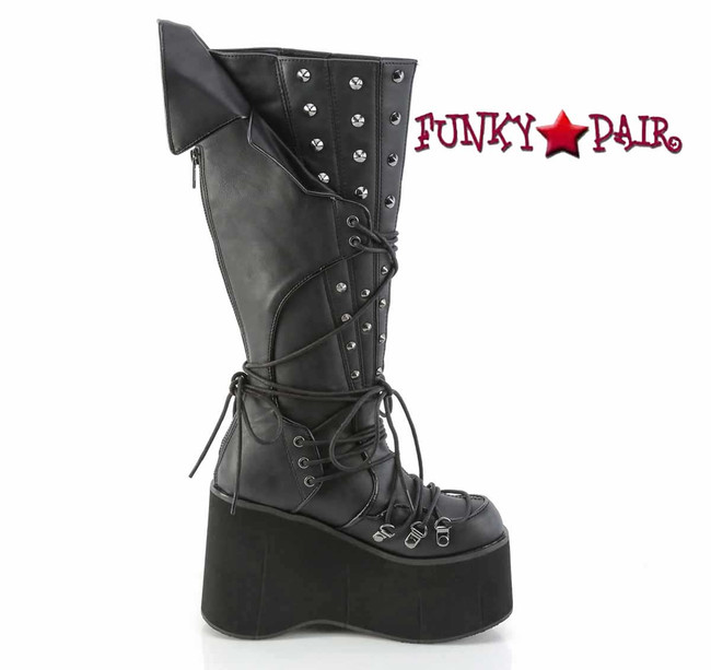 Demonia KERA-203, 4.5 Inch Platform Knee High Boots