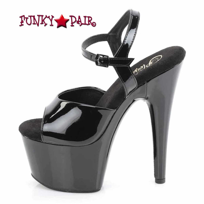 ADORE-709WRB, Side View 7 Inch Ankle Strap Sandal
