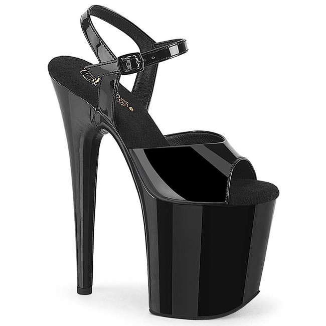 FLAMINGO-809WRB, 8 Inch Heel Ankle Strap Sandal By Pleaser USA