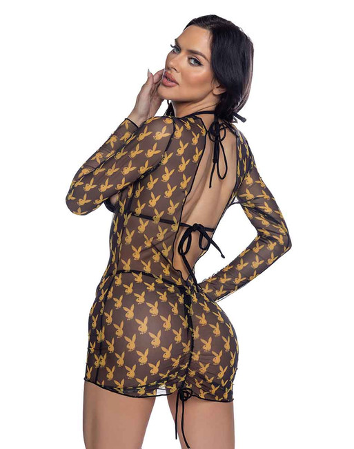 R-PBS103 Nautical PlayBoy Bunny Teddy Back View