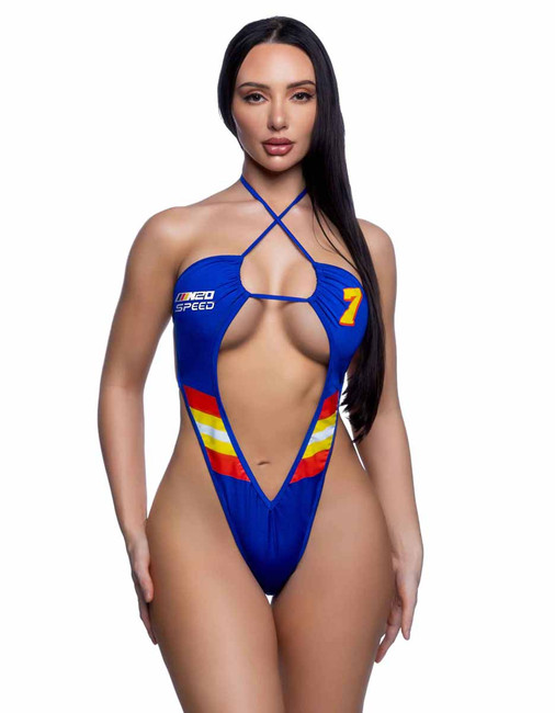 R6806, Racer Deep Plunge Teddy By Roma