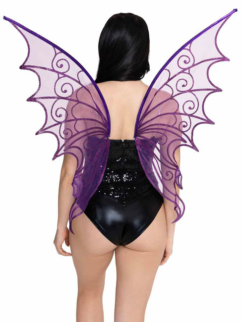 A2928, Strapless Pixie Purple Wings