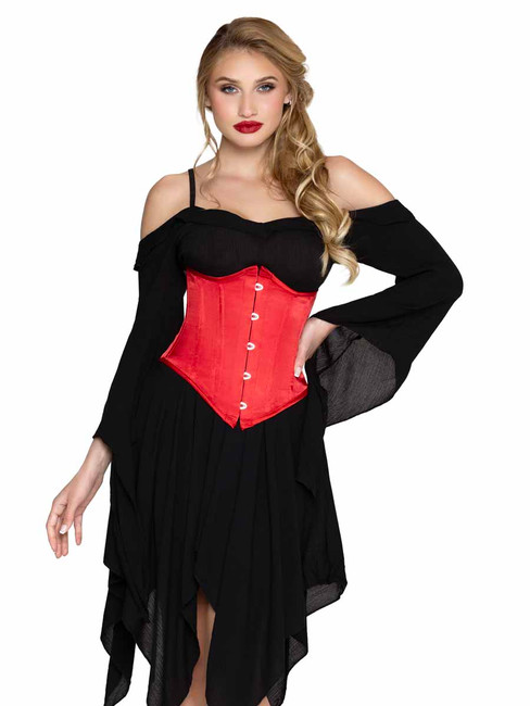 LA87385, Red Satin Waist Clincher