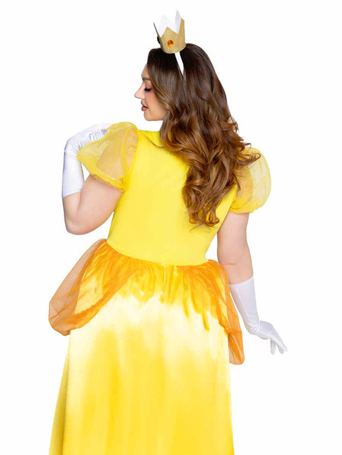 LA85559X, Plus Size Classic Sunflower Princess Costume Back View