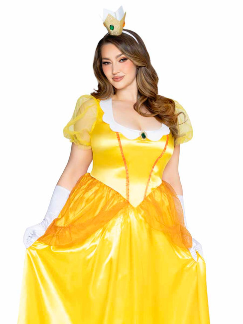 LA85559X, Plus Size Classic Sunflower Princess Costume By Leg Avenue