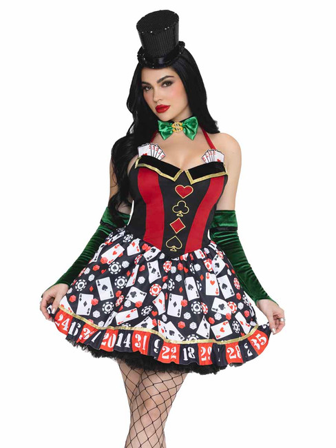 LA87326, Lady Luck Costume By Leg Avenue