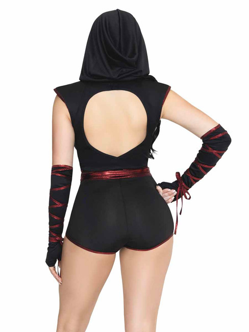 LA87323, Shadow Strike Ninja Costume Back View