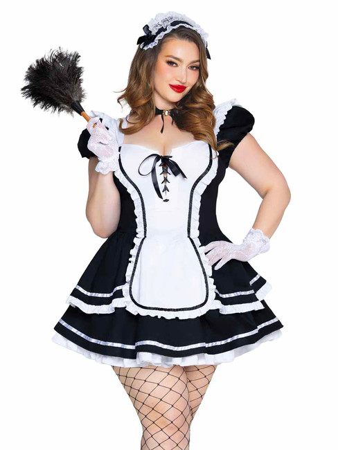 Leg Avenue LA87286X, Maid to Flirt Plus Size Costume