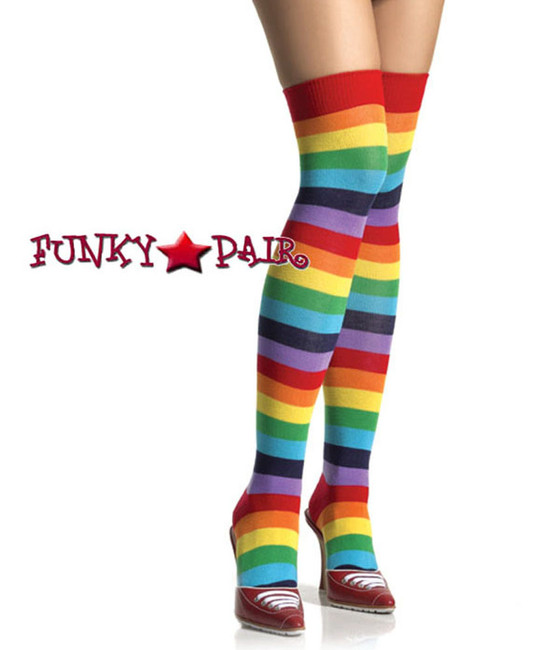 Rainbow Striped Stockings | Leg Avenue (6606)