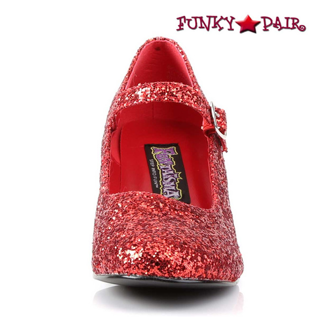 Funtasma | Women's SCHOOLGIRL-50G, Glitters Costume Shoes Front View