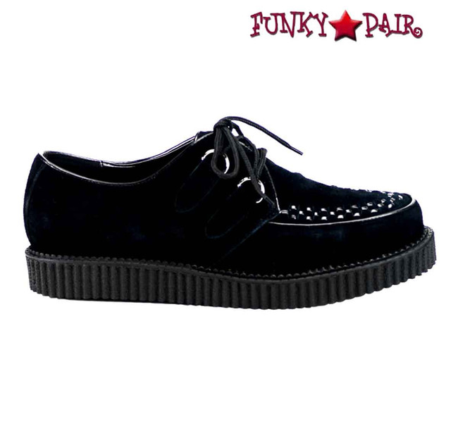 Demonia | Creeper-602S Black Suede Creeper