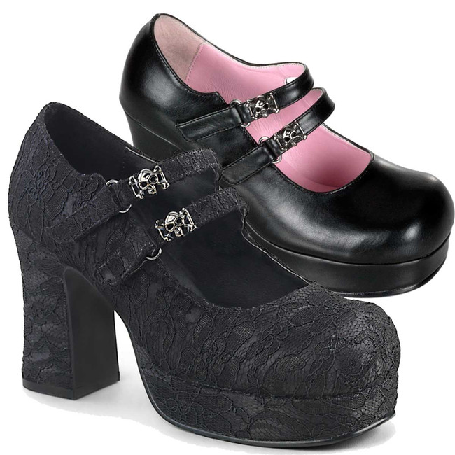 Goth Punk Mary Jane | Gothika-09 Demonia Shoes