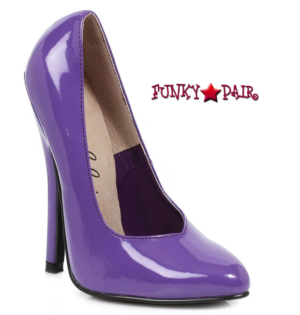 6 Inch Purple Pump by Ellie Shoes E-8260