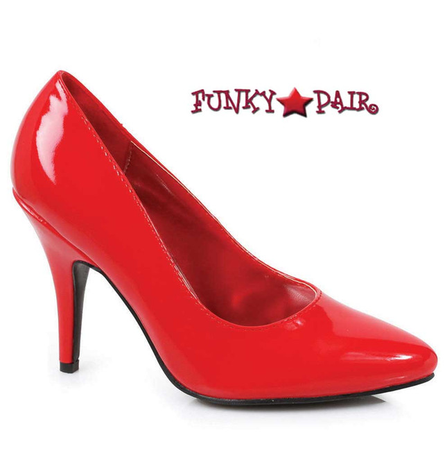 Ellie Shoes | E-8400-B 4" B Width Pump Red