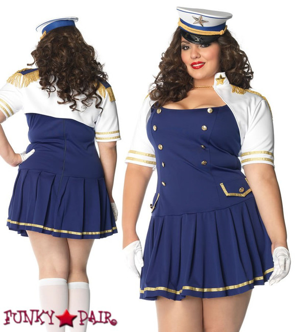 Leg Avenue | 83826X, Plus Size Ship Shape Captain Costume