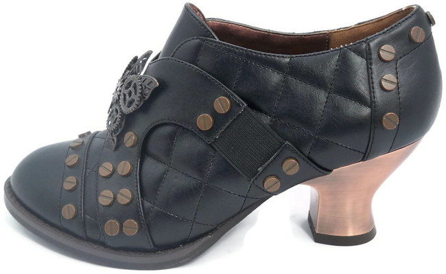 SteamPunk Oxford Shoes | Hades ICON Black side view