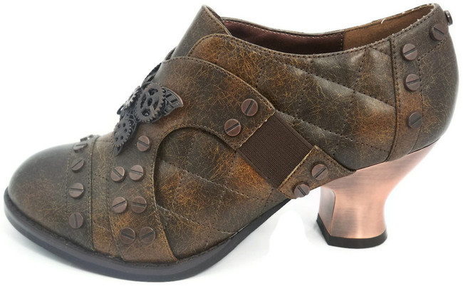 SteamPunk Oxford Shoes | Hades ICON Brown side view