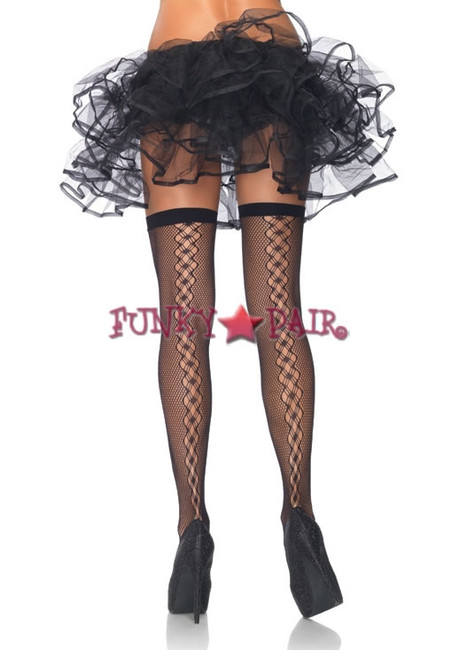 6122, Swirl Net thigh high