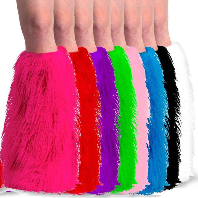 Rave Fur Boot Sleeves Cover YETI-01 by Pleaser