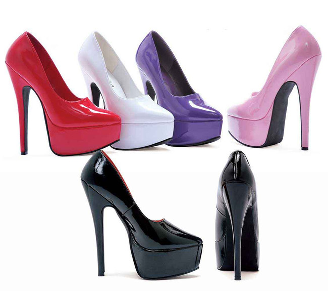 652-Prince 6.5" Fetish Platform Pumps  Ellie Shoes |