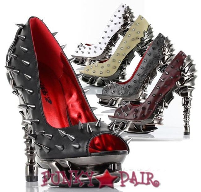 High Heel Pump with Metallic Spikes | Hades TALON 