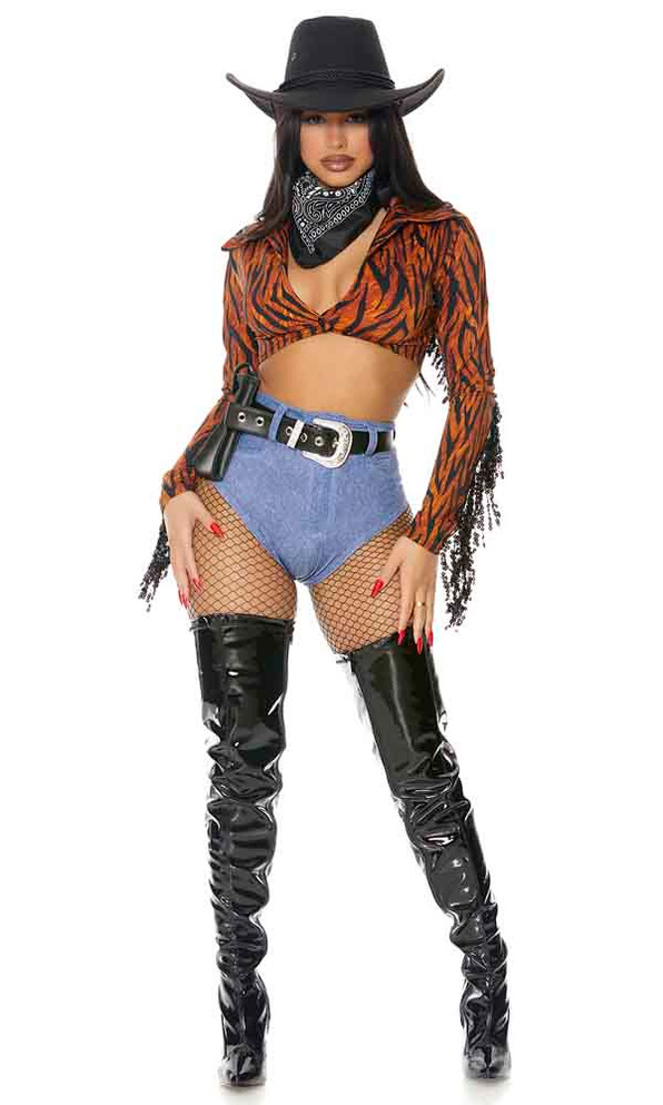 FP-551556, Round 'Em Up Sexy Cowgirl Costume Full View