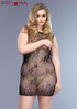 Plus size Floral Lace Mini Dress, LA87043Q