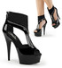 Delight-690, 6 Inch, Peep Toe T-Strap Sandal Bootie Pleaser Shoes