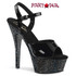 Pleaser | Kiss-209MG, 6 Inch Glitter Sandal