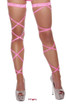 Pink Rhinestones Leg Wrap