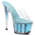 709-Brielle 7" Blue Polka Dot Mule