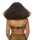 Women's LA-2731 Brown Afro Puffy Wigs Back View by Leg Avenue