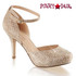 Fabulicious | Covet-03, 3.5" Special Occasion D'orsay Pump with Rhinestones Nude