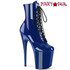 Flamingo-1020, 8" Royal Blue Exotic Dancer Ankle Boots