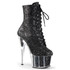 Adore-1020G, Glitter Ankle Boots black Glitter