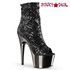 Sequin Ankle Boots Pleaser | Adore-1008SQ color Pewter