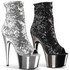 Adore-1008SQ, Sequin Ankle Boots By Pleaser USA