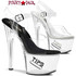 Pleaser | TIP JAR-708-5, Clear Stripper Shoes With Money Slot