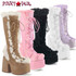 Demonia | Camel-311 Women's Furry Boots