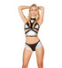 Roma | R-3277, Rave Outfit Foil Short Set full view